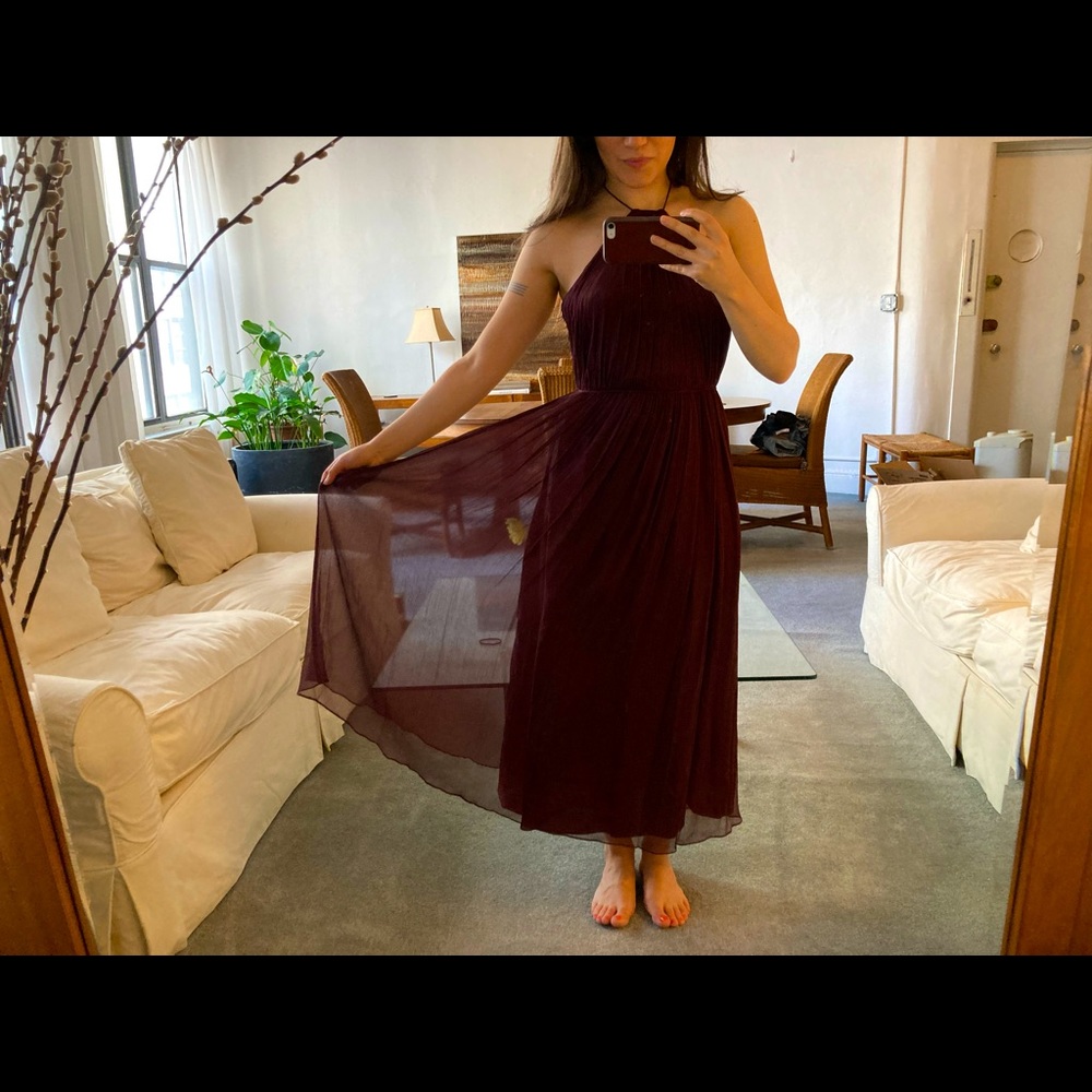 Jill Jill Stuart plum colored dress, size 0. Great for weddings or prom!